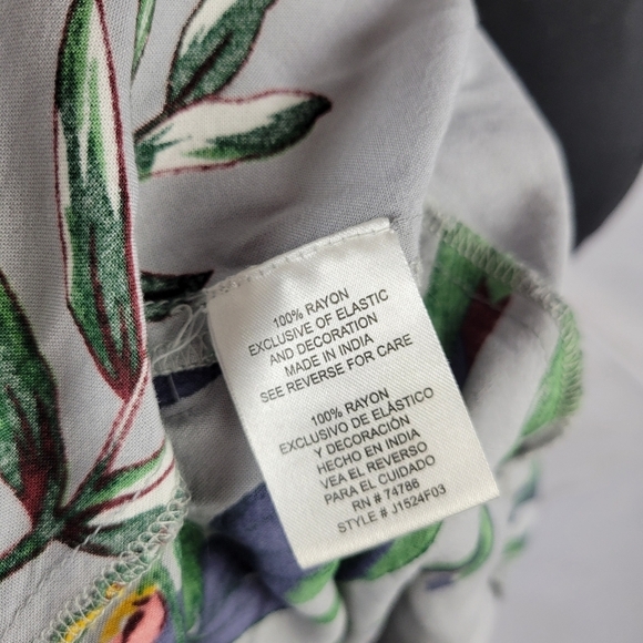 PATRONS OF PEICE FLORAL MAXI SKIRT Smocked Waist - Picture 7 of 9